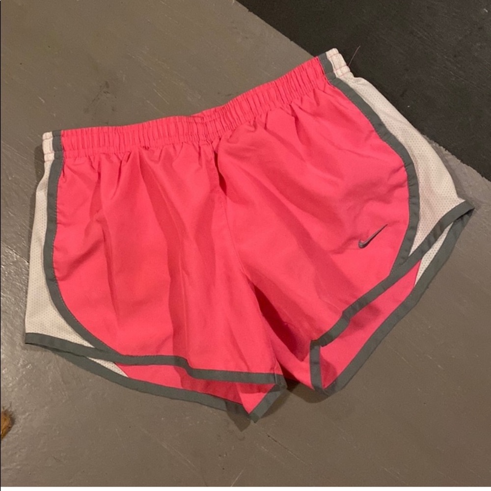 Nike hot pink girls athletic shorts size small!